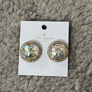 Brand New Kate Spade Gold and Silver Crystal Earrings